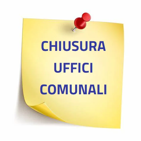 Chiusura straordinaria degli uffici comunali per le festività natalizie.